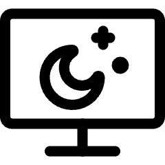 Technology Screensaver Sleep 1 Icon from Ultimate Regular Set