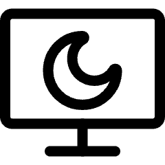 Technology Screensaver Sleep 2 Icon from Ultimate Regular Set