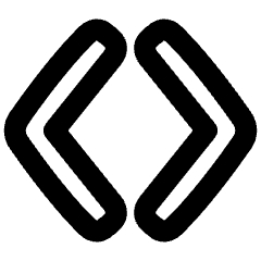Angle Brackets Icon from Plump Remix Set