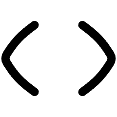 Angle Brackets Icon from Flex Line Set