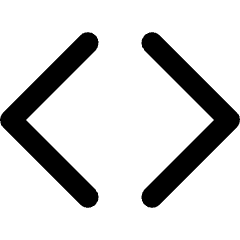 Angle Brackets Icon from Core Remix Set