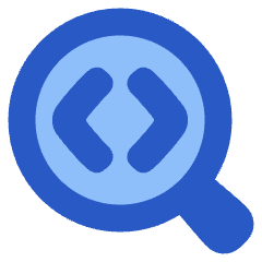 Code Analysis Icon from Plump Flat Set