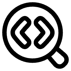 Code Analysis Icon from Plump Line Set