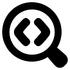 Code Analysis Icon from Plump Solid Set