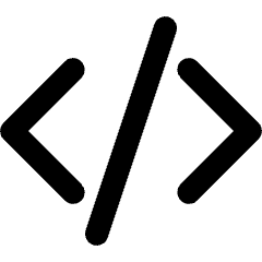 Code Bracket Icon from Core Remix Set