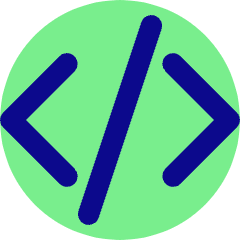 Code Bracket Icon from Core Pop Set