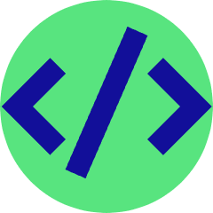 Code Bracket Icon from Sharp Pop Set