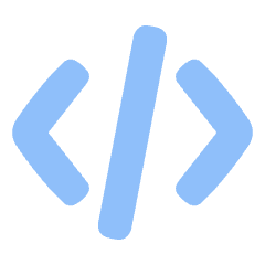 Code Bracket Icon from Plump Flat Set