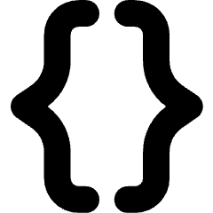 Curly Brackets Icon from Micro Solid Set