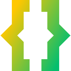 Curly Brackets Icon from Sharp Gradient Set