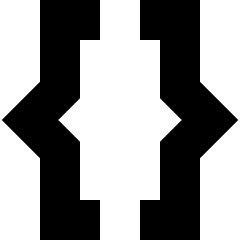 Curly Brackets Icon from Sharp Solid Set