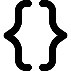 Curly Brackets Icon from Micro Line Set