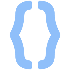 Curly Brackets Icon from Plump Flat Set