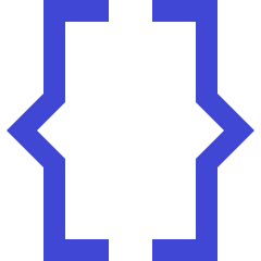 Curly Brackets Icon from Sharp Duo Set