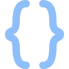 Curly Brackets Icon from Flex Flat Set