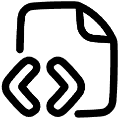 File Code 1 Icon from Plump Line Set