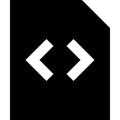 File Code 1 Icon from Sharp Solid Set