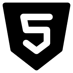 Html Five Icon from Core Solid Set