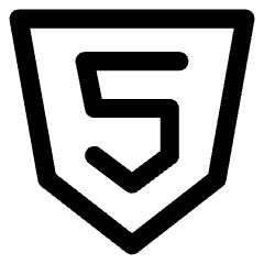 Html Five Icon from Core Line Set