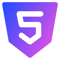 Html Five Icon from Core Gradient Set