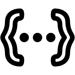 Json Programming Icon from Plump Line Set