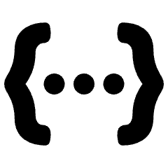 Json Programming Icon from Plump Solid Set