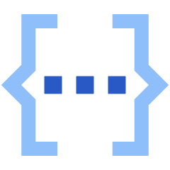 Json Programming Icon from Sharp Flat Set