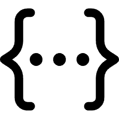 Json Programming Icon from Core Line Set