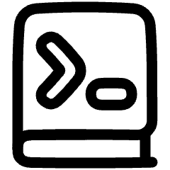 Programming Book Icon from Plump Line Set