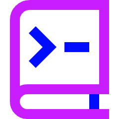 Programming Book Icon from Sharp Neon Set