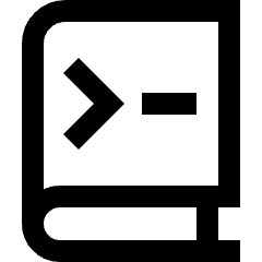 Programming Book Icon from Sharp Line Set