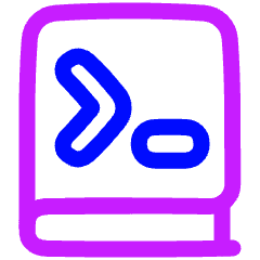Programming Book Icon from Plump Neon Set