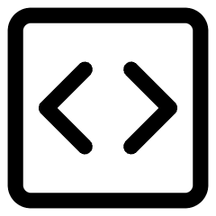 Programming Code Block Icon from Core Line Set