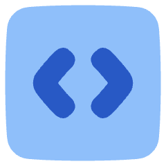 Programming Code Block Icon from Plump Flat Set