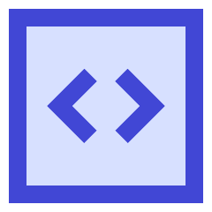 Programming Code Block Icon from Sharp Duo Set