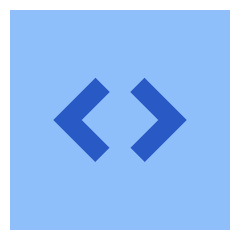 Programming Code Block Icon from Sharp Flat Set