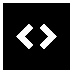 Programming Code Block Icon from Sharp Solid Set