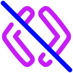 Programming Code Off Disabled No Code Icon from Plump Neon Set