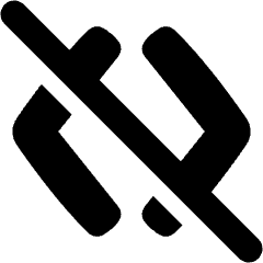 Programming Code Off Disabled No Code Icon from Plump Solid Set