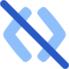 Programming Code Off Disabled No Code Icon from Plump Flat Set