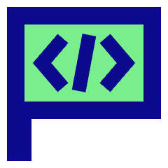 Programming Flag Icon from Sharp Pop Set