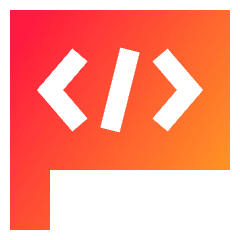 Programming Flag Icon from Sharp Gradient Set