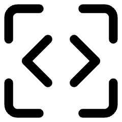 Programming Frame Source Code Icon from Core Line Set