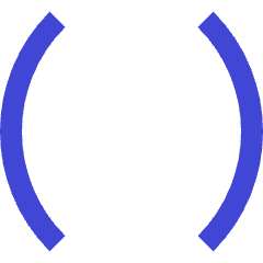 Round Brackets Icon from Sharp Duo Set