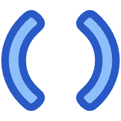 Round Brackets Icon from Plump Duo Set