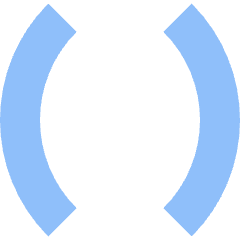 Round Brackets Icon from Sharp Flat Set