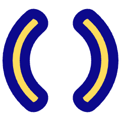 Round Brackets Icon from Plump Pop Set