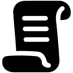 Script 1 Icon from Plump Solid Set