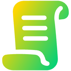 Script 1 Icon from Plump Gradient Set