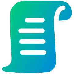 Script 2 Icon from Plump Gradient Set